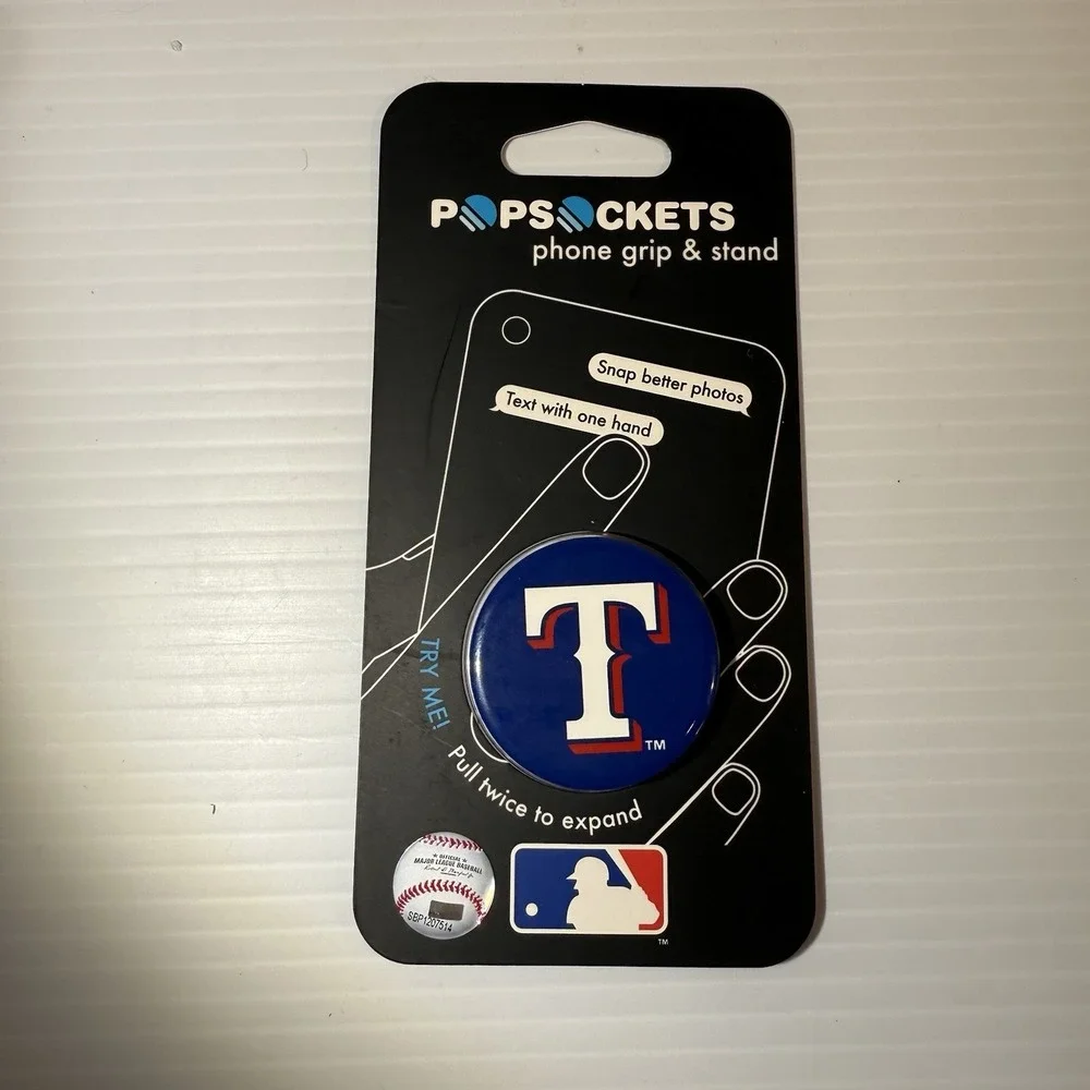 PopSockets: Collapsible Grip & Stand for Phones and Tablets - Texas Rangers